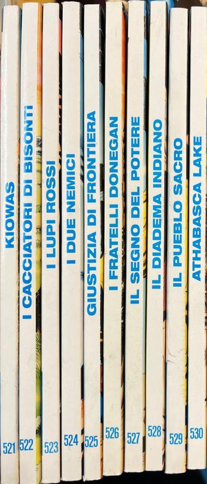 Lotto 10 fumetti Tex (da n° 521 a 530) - copertina