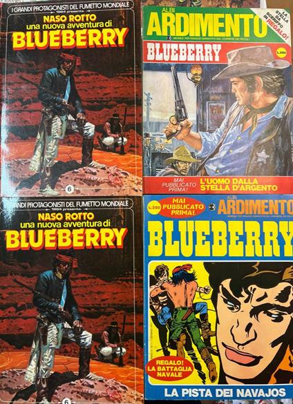 Lotto 4 fumetti Blueberry - copertina