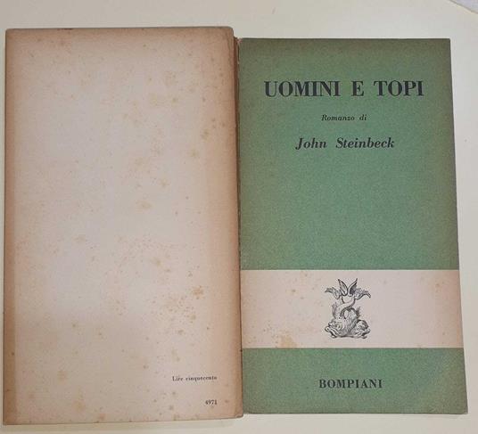 Uomini e topi - John Steinbeck - copertina