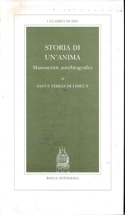 Storia di un'anima - copertina