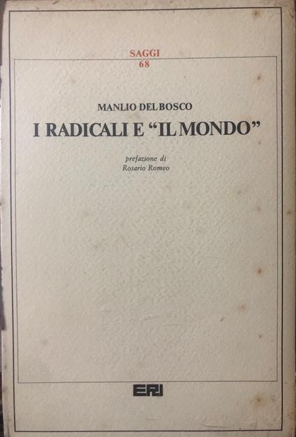 I radicali e ''il mondo'' - copertina