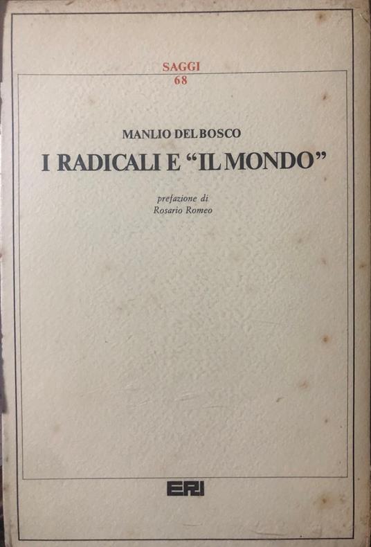 I radicali e ''il mondo'' - copertina