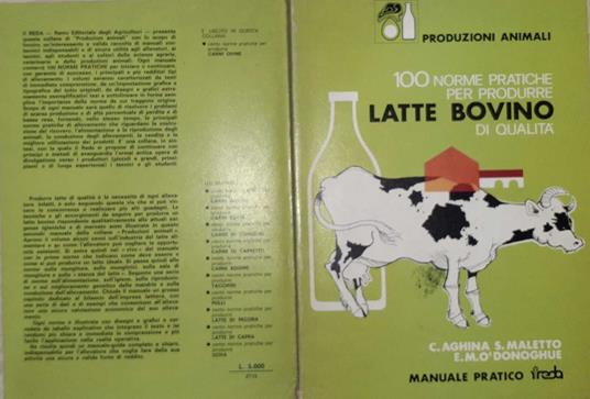 100 norme pratiche per produrre latte bovino di qualità - copertina
