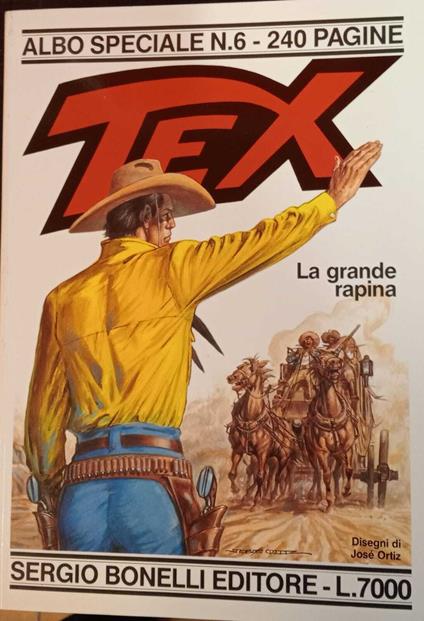 Tex. Albo speciale n. 6. La grande rapina - copertina