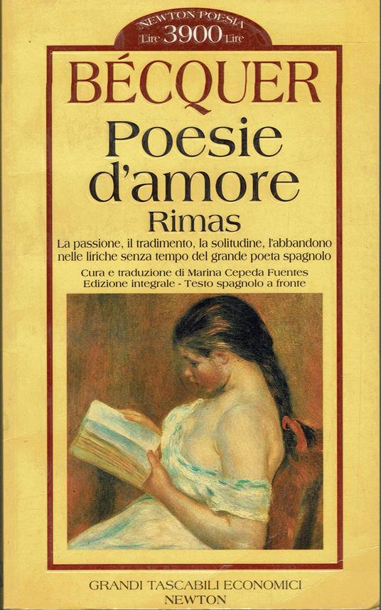 Poesie d'amore. Rimas. Testo spagnolo a fronte - Gustavo Adolfo Bécquer - copertina