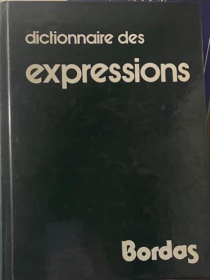 Dictionnaire des expressions - copertina