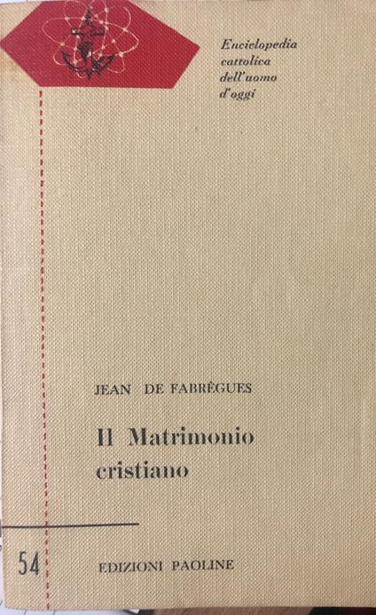 Il Matrimonio cristiano - copertina