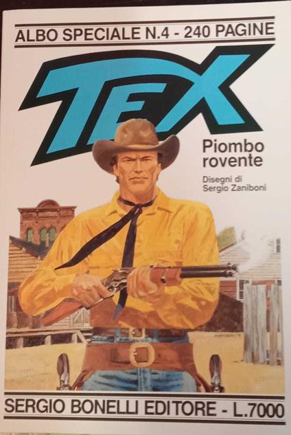 Tex. Albo speciale n. 4. Piombo rovente - copertina