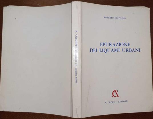 Epurazione dei liquami urbani - copertina
