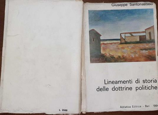 Lineamenti di storia delle dottrine politiche - Giuseppe Santonastaso - copertina