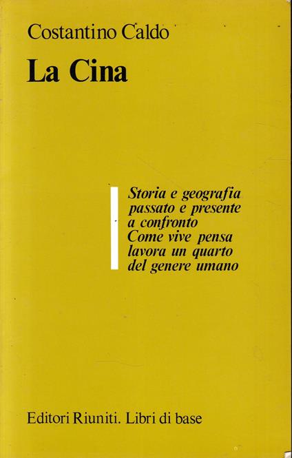 La Cina - Costantino Caldo - copertina