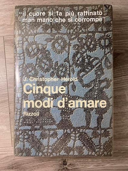 Cinque modi d'amare - J. Christopher Herold - copertina
