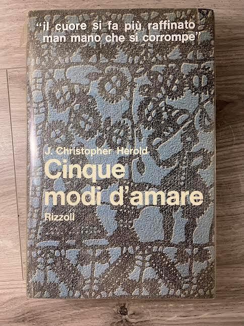 Cinque modi d'amare - J. Christopher Herold - copertina
