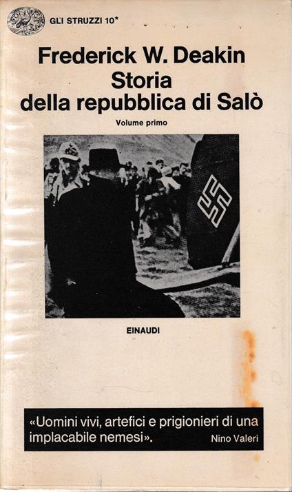 Storia della Repubblica di Salò, vol. 1° - Frederick W. Deakin - copertina