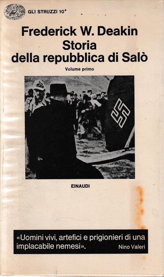 Storia della Repubblica di Salò, vol. 1° - Frederick W. Deakin - copertina