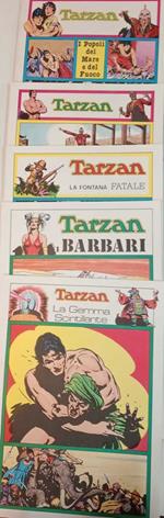 Tarzan. Lotto di n. 5 albi delle tavole domenicali dal n. 478 al n. 641