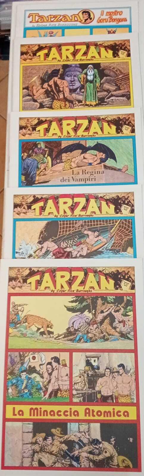 Tarzan. Lotto di n. 5 albi delle tavole domenicali dal n.732 al n. 839 - Edgar R. Burroughs - copertina