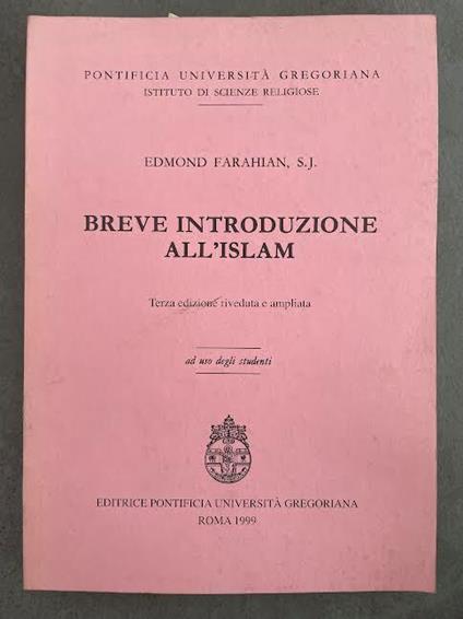 Breve introduzione all'Islam - copertina