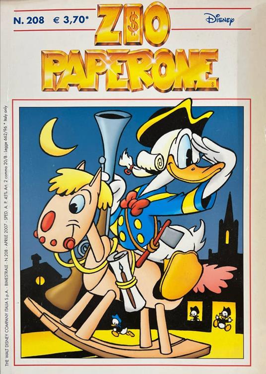 Zio Paperone n° 208 - copertina