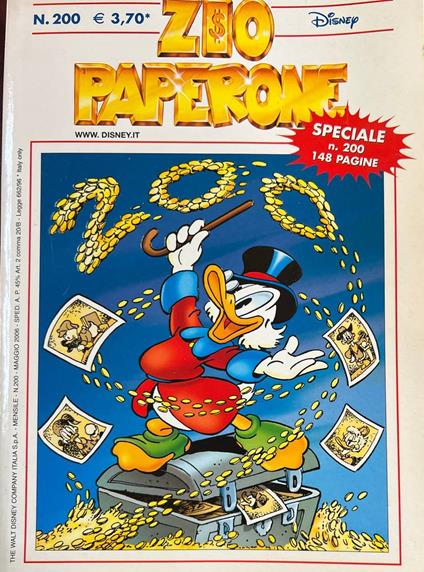 Zio Paperone n° 200 - copertina
