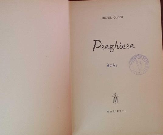 Preghiere - Michel Quoist - copertina