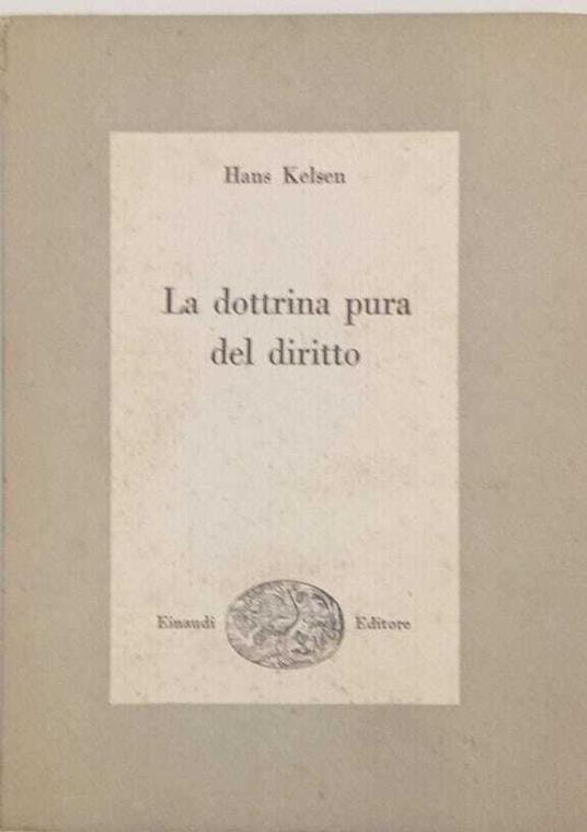 La dottrina pura del diritto - Hans Kelsen - copertina