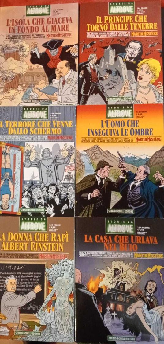 Collana storie d'altrove, dal n. 8 al n.13 - Alfredo Castelli - copertina