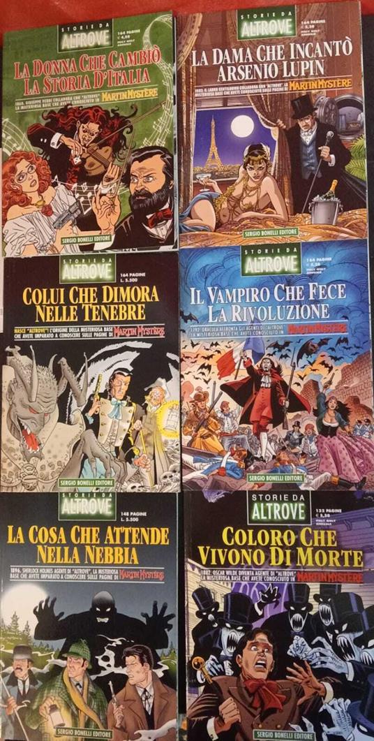 Collana storie d'altrove, nn. 14, 15, 15 bis, 16, 16 bis e 17 - Alfredo Castelli - copertina