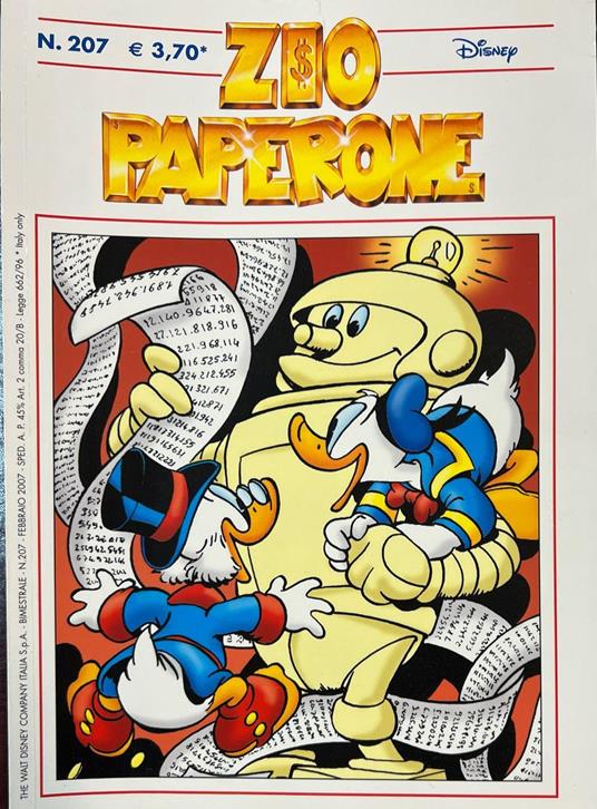 Zio Paperone n° 207 - copertina