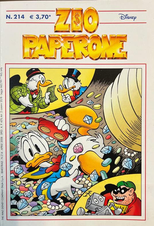 Zio Paperone n° 214 - copertina