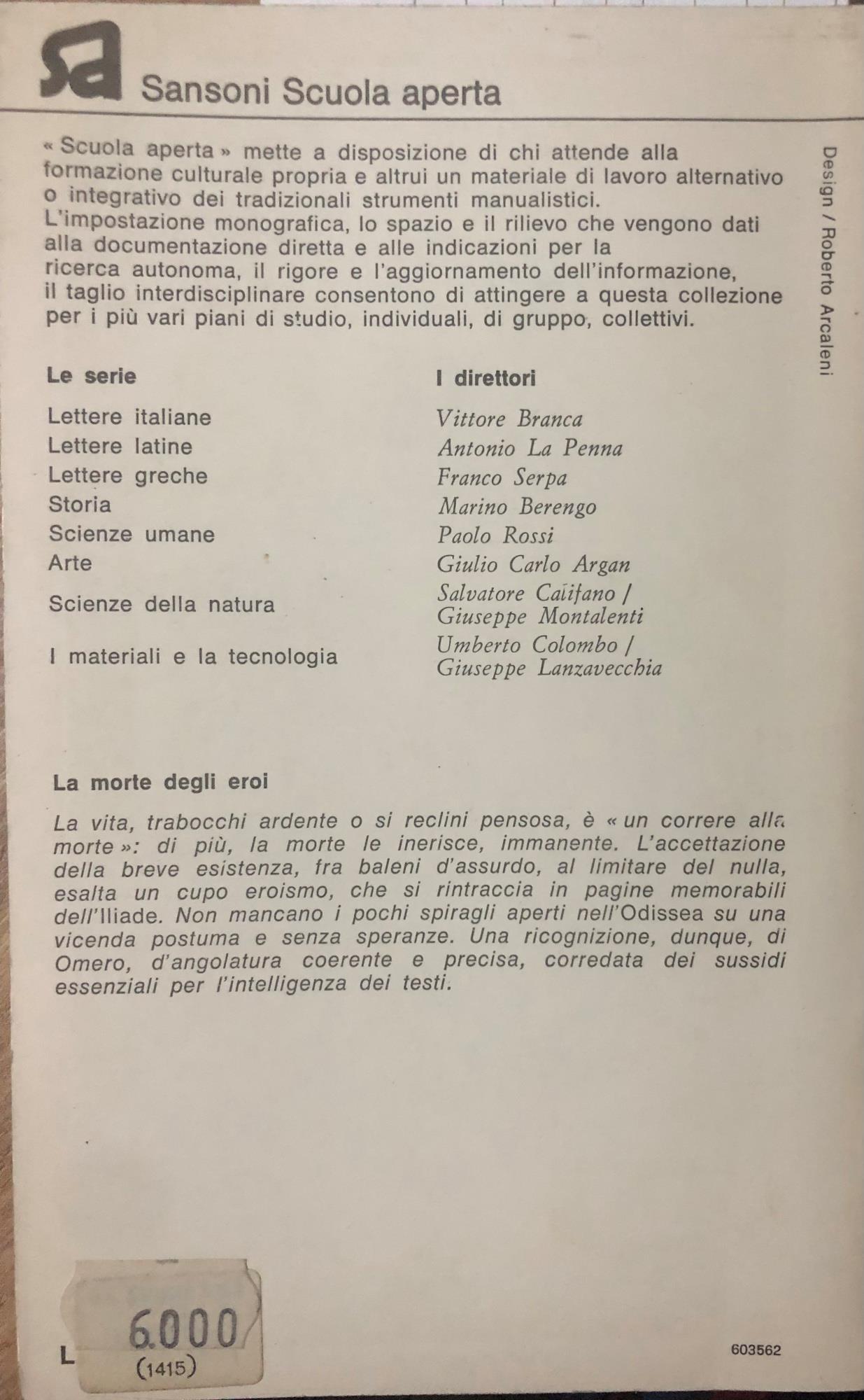 La morte degli eroi