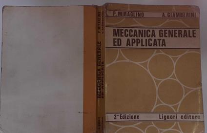 Meccanica generale ed applicata - copertina
