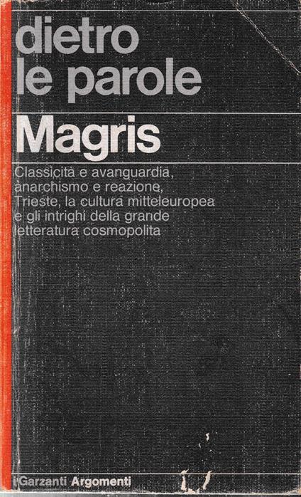 Dietro le parole - Claudio Magris - copertina