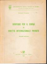 Dispense per il corso di diritto internazionale privato