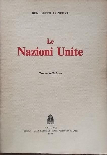 Le Nazioni Unite - Benedetto Conforti - copertina