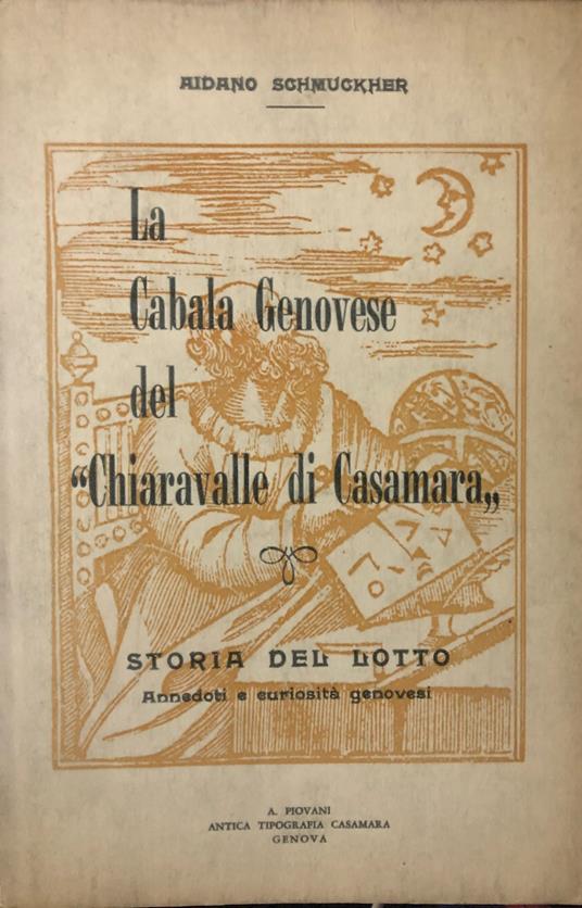 La Cabala Genovese del 'Chiaravalle di Casamarà - Aidano Schmuckher - copertina