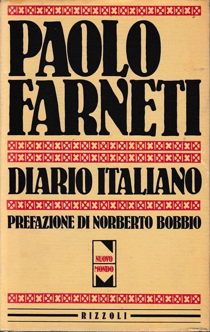 Diario italiano - Paolo Farneti - copertina