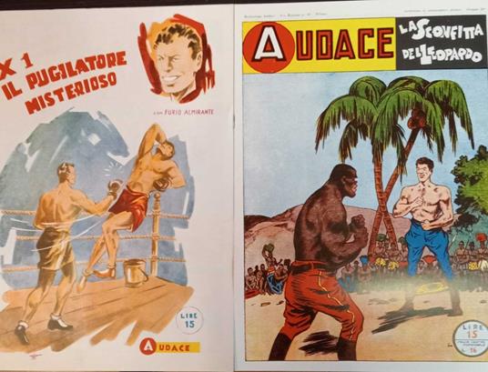 Albo audace con Furio Almirante, n. 10 albi. Ristampa anastatica - copertina