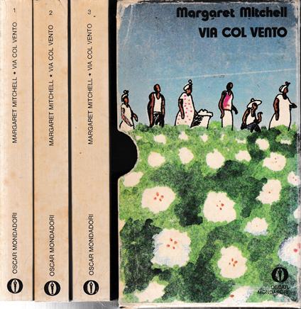 Via col vento, 3 voll - Margaret Mitchell - copertina