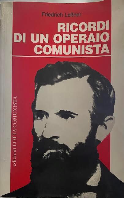 Ricordi di un operaio comunista - copertina