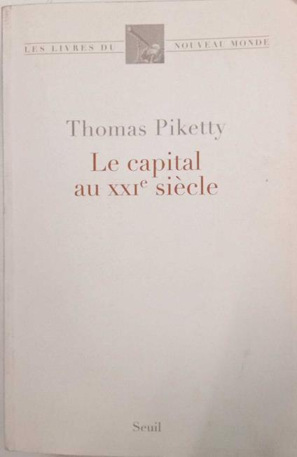 Le capital au xxie siecle - copertina