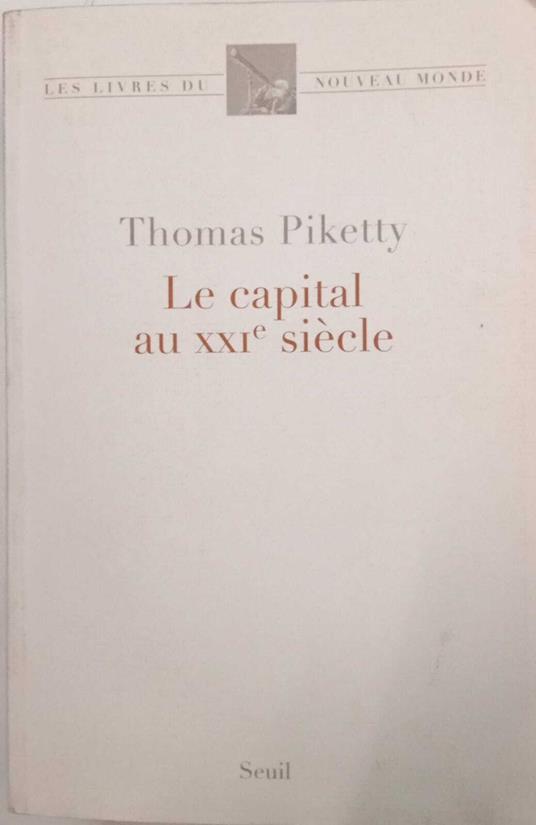 Le capital au xxie siecle - copertina