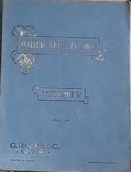 Raccolta di pezzi per pianoforte. Biblioteca d'oro. Volume V - Alessandro Longo - copertina