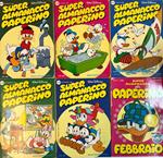 Lotto 6 fumetti Super Almanacco Paperino (n° 19-36-37-39-41-44)