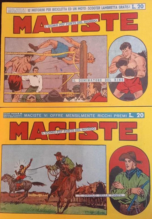 Collana Maciste. Serie dal n. 1 al n. 42. Ristampa anastatica - copertina