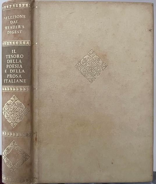 Il tesoro della poesia e della prosa italiane. II volume - copertina