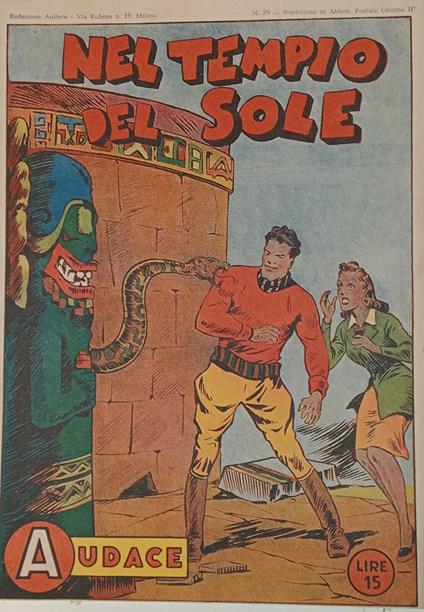 Albo Audace, originale n. 29. Nel tempio del sole - copertina