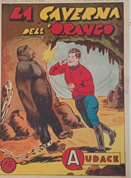 Albo Audace, originale n. 33. La caverna dell'orango - copertina