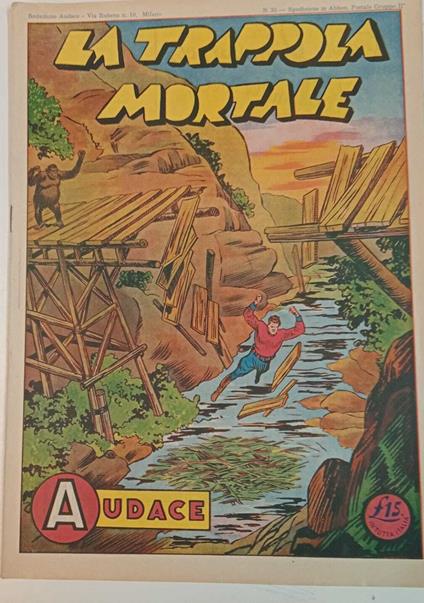 Albo Audace, originale n. 35. La trappola mortale - copertina