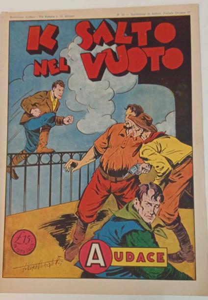 Albo Audace, originale n. 39. Il salto nel vuoto - copertina
